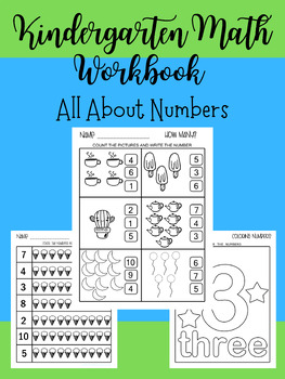 Preview of Kindergarten Math Workbook-All About the Numbers 1 to 10!
