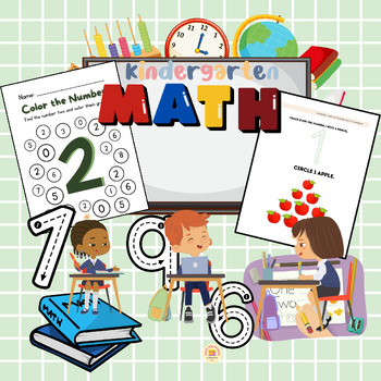 Preview of Kindergarten Math Workbook: Early Maths Skills