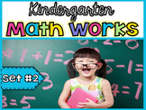 Kindergarten Math Works: Set #2 (Printable & Interactive PDF)