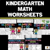 Kindergarten Math Worksheet Bundle