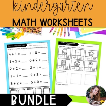 Kindergarten Math Worksheets - Numbers to 20, Shapes, Addition and ...