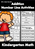 Kindergarten Math Worksheets. Number Line Addition. Distan