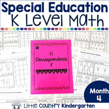 Preview of Kindergarten Graphing & One to One Correspondence - Kindergarten Math Worksheets