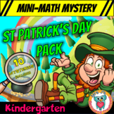 Kindergarten Math Worksheets:  St Patrick's Day Mini Math 