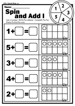 kindergarten math worksheets ten frame addition distance learning by