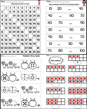 Kindergarten Math Worksheets For Mon Core By
