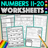 Kindergarten Math Worksheets for Counting and Writing Numb