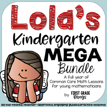 Preview of Kindergarten Math Curriculum YEAR-LONG BUNDLE with Lola