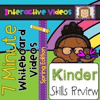 Preview of Kindergarten Math and ELA Review - Spring 7 Minute Whiteboard Videos