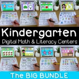 Kindergarten Math and Literacy Digital Centers - Mega Bundle