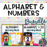 Kindergarten Math and Literacy Morning Work Bundle