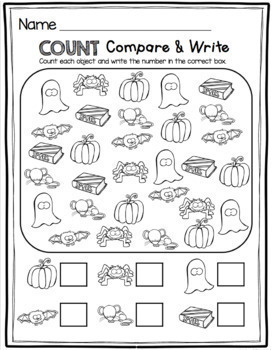 fall worksheets for kindergarten halloween activities pumpkin math reading