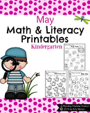 Kindergarten Math and Literacy Printables - May