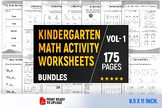 Kindergarten Math and Worksheets Activities for Summer/Spr
