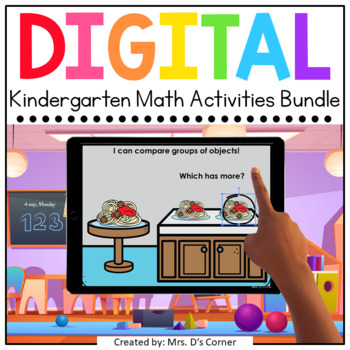 Preview of Kindergarten Mathematics Standards Aligned Digital Bundle