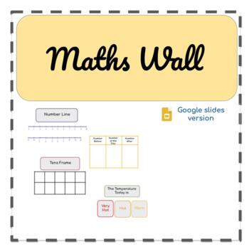 Preview of Kindergarten Maths Wall