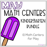 Kindergarten May Math Centers Bundle