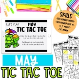 Kindergarten May Tic Tac Toe Center