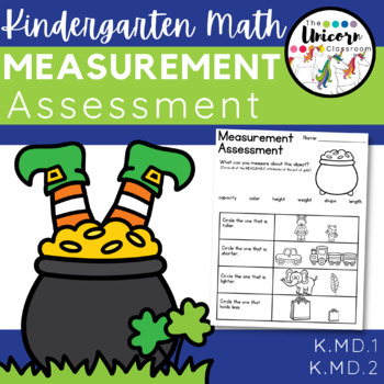 Preview of Kindergarten Measurement Assessment - 5 Question Test