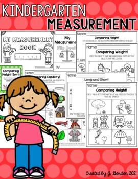 Preview of Kindergarten Measurement: Height, Length, Weight, Capacity