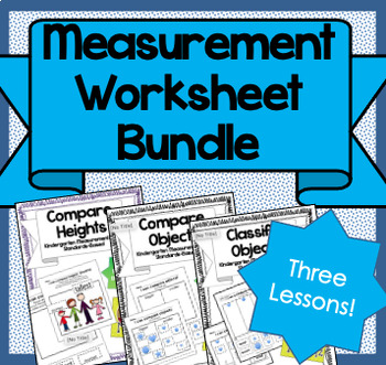 Preview of Kindergarten Measurement and Data Bundle