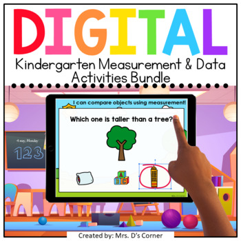 Preview of Kindergarten Measurement and Data Standards-Aligned Digital Activity Bundle