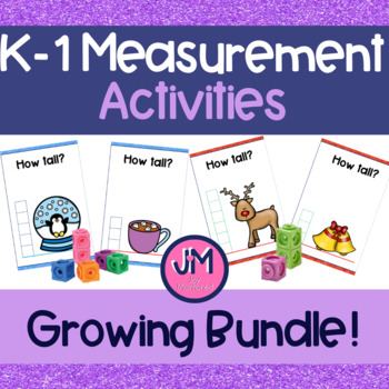 Preview of Kindergarten Measuring Activities - Growing Bundle!