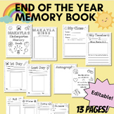 Kindergarten Memory Book- End of the Year Book for Student
