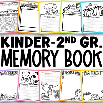 Preview of Kindergarten Memory Book End of the Year Activites First Grade Memory Book