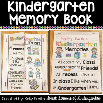 Preview of Kindergarten Memory Book- Kindergarten End of the Year Flipbook
