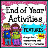 Last Week of Kindergarten Activities | End of Year Kinderg