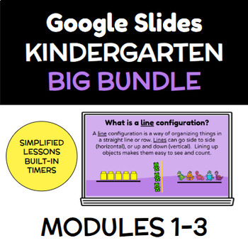 Preview of Kindergarten Modules 1-3 Lesson Slides BIG BUNDLE - Original Eureka Aligned