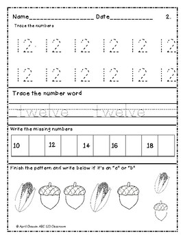 kindergarten morning work brain busters bell ringers math ela october