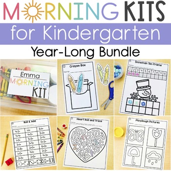 Math Task Boxes for Kindergarten Bundle - Katie Roltgen Teaching