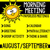 Morning Meeting Messages (September)