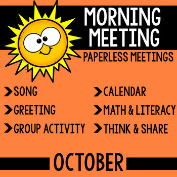 Preview of Morning Meeting Messages (October)