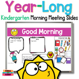 Editable Year-Long Kindergarten Morning Meeting Slides - D