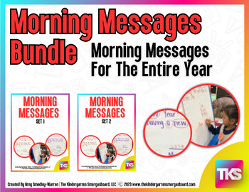 Kindergarten Morning Messages BUNDLE!