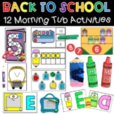 Kindergarten Morning Tubs Bins Back to School