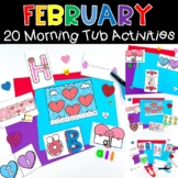 Kindergarten Morning Tubs February Valentines Activities F