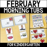 Kindergarten Morning Tubs for February