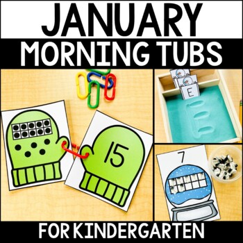 Preview of January Morning Tubs for Kindergarten