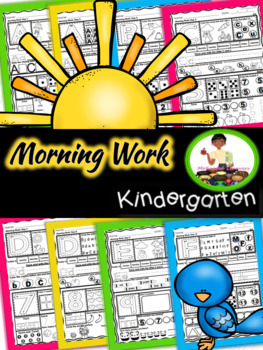 Preview of Kindergarten Morning Work | Kindergarten Spiral Review