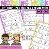 Kindergarten Morning Work - Daily Literacy and Numeracy Re