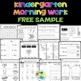Kindergarten Morning Work FREE SAMPLE