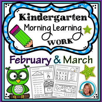 Preview of Kindergarten Morning Work February and March
