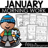 January Morning Work for Kindergarten