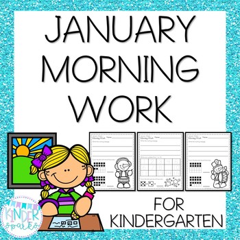 Preview of Kindergarten Morning Work- January