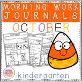 Kindergarten Morning Work Journal - October