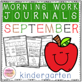 Kindergarten Morning Work Journal - September